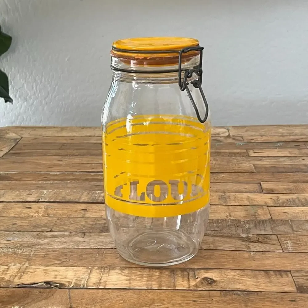 Glass Flour Canister 10